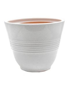 Flower pot, ceramic, white, Ø30 cm