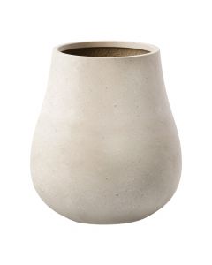 Vazo lulesh, Ash, M, beton, krem, 53x53xH60 cm
