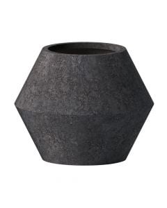 Vazo lulesh, Tuna, M, beton, antrasit, 64x64xH50 cm