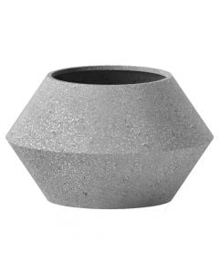 Vazo lulesh, Tuna, L, beton, gri, 100x100xH60 cm