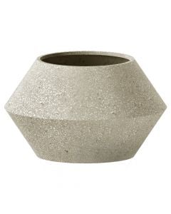 Vazo lulesh, Tuna, L, beton, krem, 100x100xH60 cm