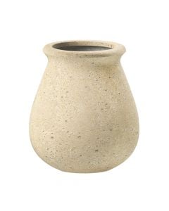 Vazo lulesh, Ra, L, beton, krem, 53x53xH60 cm