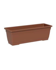 Flower pot, Birka, rectangular, plastic, terracotta, 50x17xH16 cm