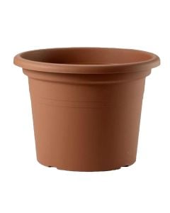 Flower pot, Basic, round, plastic, terracotta, Ø35xH25 cm