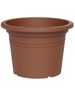 Vazo lulesh, Basic, rrethore, plastike, terrakotë, Ø40xH27 cm