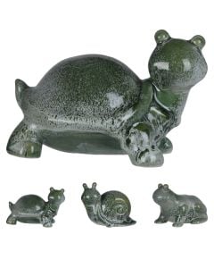 Dekorues kopshti, Animals, porcelan, jeshile e errët, 14x20xH13.5 cm