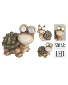 Garden decoration, with solar eyes, magnesium oxide, colorful, 31x19xH35 cm