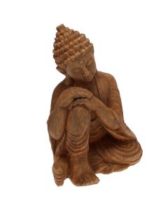 Statujë dekorative, Buddha, poliston, kafe, 24.5x20xH37.5 cm