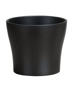 Flower pot, ceramic, anthracite, Ø21xH19 cm