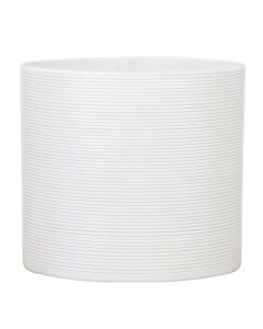 Flower pot, ceramic, panna, Ø19xH17 cm