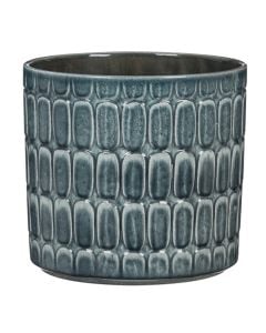 Vazo lulesh, Alma, qeramike, blu, Ø15.9xH14.6 cm