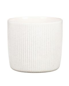 Flower pot, Perla, ceramic, white, Ø15xH13.7 cm