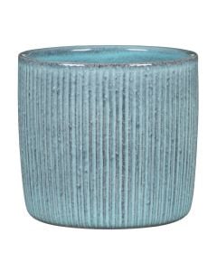 Flower pot, Lagoon, ceramic, light blue, Ø17.6xH16 cm