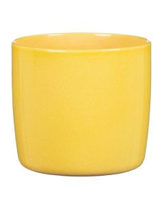 Flower pot, Solare, ceramic, yellow, Ø17.6xH16 cm