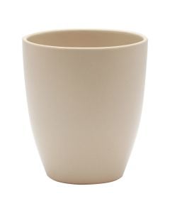 Flower pot, ceramic, beige, Ø13xH15 cm