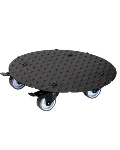 Multi roller, Alaska, aluminum, black, Ø30 cm, 150 kg