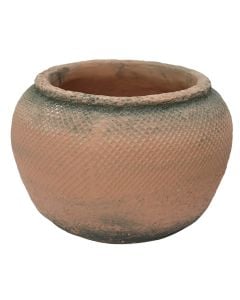 Vazo  lulesh, qeramike, terrakotë, 16x16x11 cm