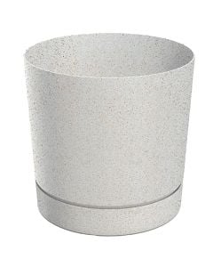 Flower pot, Tubo Eco, plastic, white, 39xH37.5 cm
