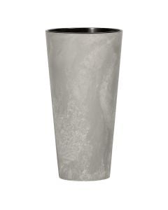 Vazo lulesh, Tubus Slim, plastike, gri, 30xH57.2 cm
