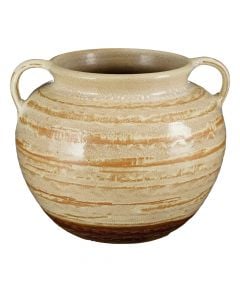 Flower pot, Brook, ceramic, beige, Ø33xH27 cm