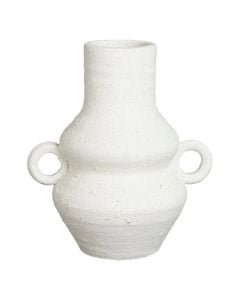 Flower pot, Lane, ceramic, white, Ø19xH27 cm