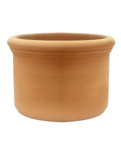 Round flower pot, Carini, ceramic, terracotta, Ø28xH20 cm