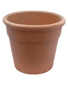 Round flower pot, Como, ceramic, terracotta, Ø15xH14 cm