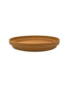 Saucer for flower pot, ceramic, terracotta, Ø25xH4 cm