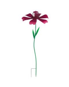 Garden decoration, Flower, metal, purple, 29xH86 cm