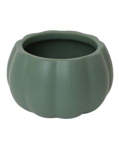 Decorative vase, porcelain, green