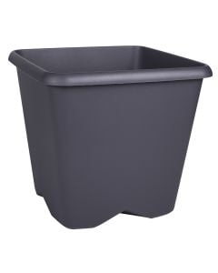 Flower pot, plastic, anthracite grey, 29.5xH29.5 cm