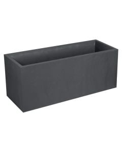 Flower pot, plastic, anthracite grey, 99.5x39xH43cm