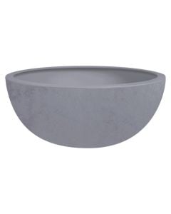 Vazo lulesh, plastike, gri antracit, Ø40xH16.5 cm