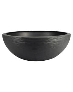 Flower pot, plastic, anthracite grey, Ø59 cm