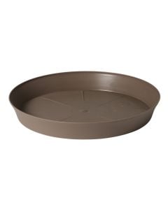 Flower pot saucer, plastic, dark beige, Ø26xH3.7 cm