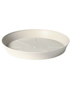 Flower pot saucer, plastic, stone white, Ø32xH3.9 cm