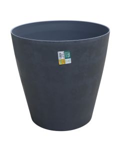 Flower pot, plastic, grey smoke, Ø42xH41 cm