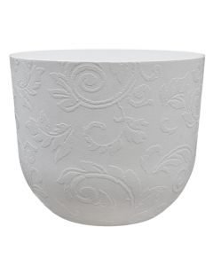 Vazo lulesh, plastike, e bardhë, Ø30xH24.7 cm