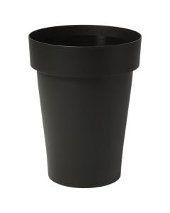 Flower pot, plastic, grey anthracite, Ø35xH45 cm