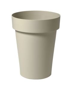 Flower pot, plastic, stone white, Ø35xH45 cm