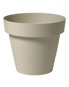 Flower pot, plastic, stone white, Ø33xH29 cm