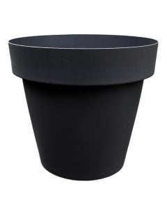 Vazo lulesh, plastike, gri antaracit, Ø47xH41 cm
