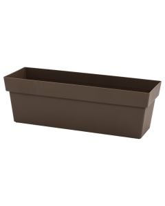 Vazo lulesh, plastike, bezhë e errët, 49x16,8xH15,9 cm