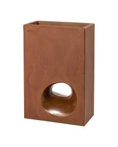Flower pot, plastic, corten, 50x26xH75 cm
