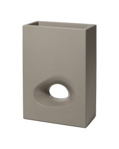 Flower pot, plastic, dove gray, 50x26xH75 cm