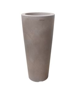 Flower pot, plastic, havana, Ø48xH97 cm