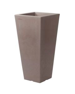 Flower pot, plastic, havana, 34x34xH70 cm