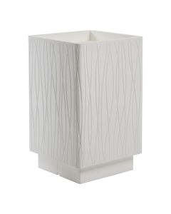 Flower pot, plastic, optical white, 34,5x34,5xH55 cm