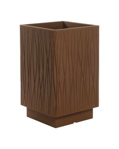 Flower pot, plastic, corten, 34,5x34,5xH55 cm