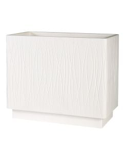 Flower pot, plastic, optical white, 64,5x34,5xH55 cm